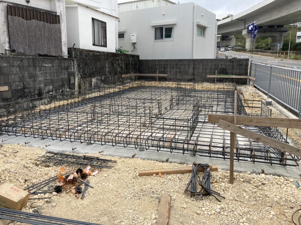 沖縄県 南風原町宮平 新築 着工の様子の写真